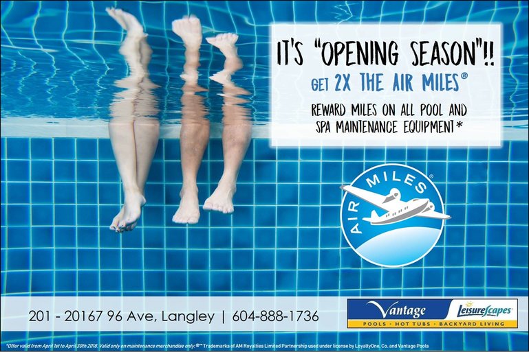 Vantage Pools and Spas Current Promotions at Vantage Pools and Spas Langley, Surrey and