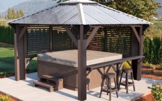 Vantage Pools and Spas is an official Visscher Gazebo Dealer. We offer open air, semi and fully enclosed gazebos, and pergolas for Langley, Surrey and Maple Ridge Vantage Pools and Spas is an official Visscher Gazebo Dealer. We offer open air, semi and fully enclosed gazebos, and pergolas for Langley, Surrey and Maple Ridge